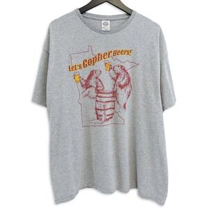 Vintage 90s U of M T-Shirt Mens 2XL Retro College Tailgate Drinking Humor Tee